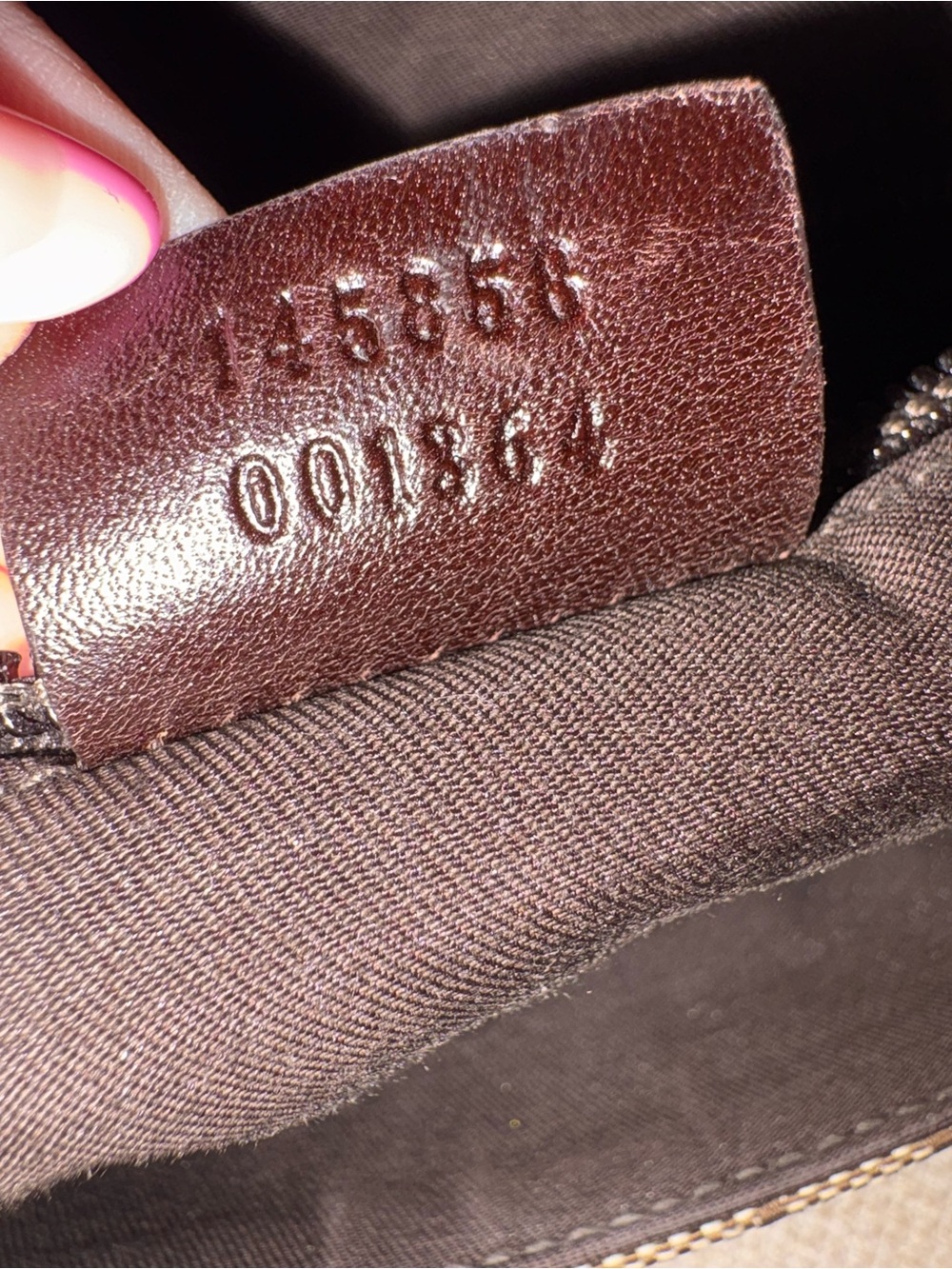 Gucci Beige GG Supreme Canvas Messenger Bag with Brown Leather Trim - Picture 9 of 10